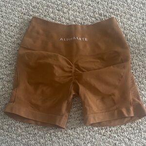 Alphalete Women's Contour Shorts color Clay